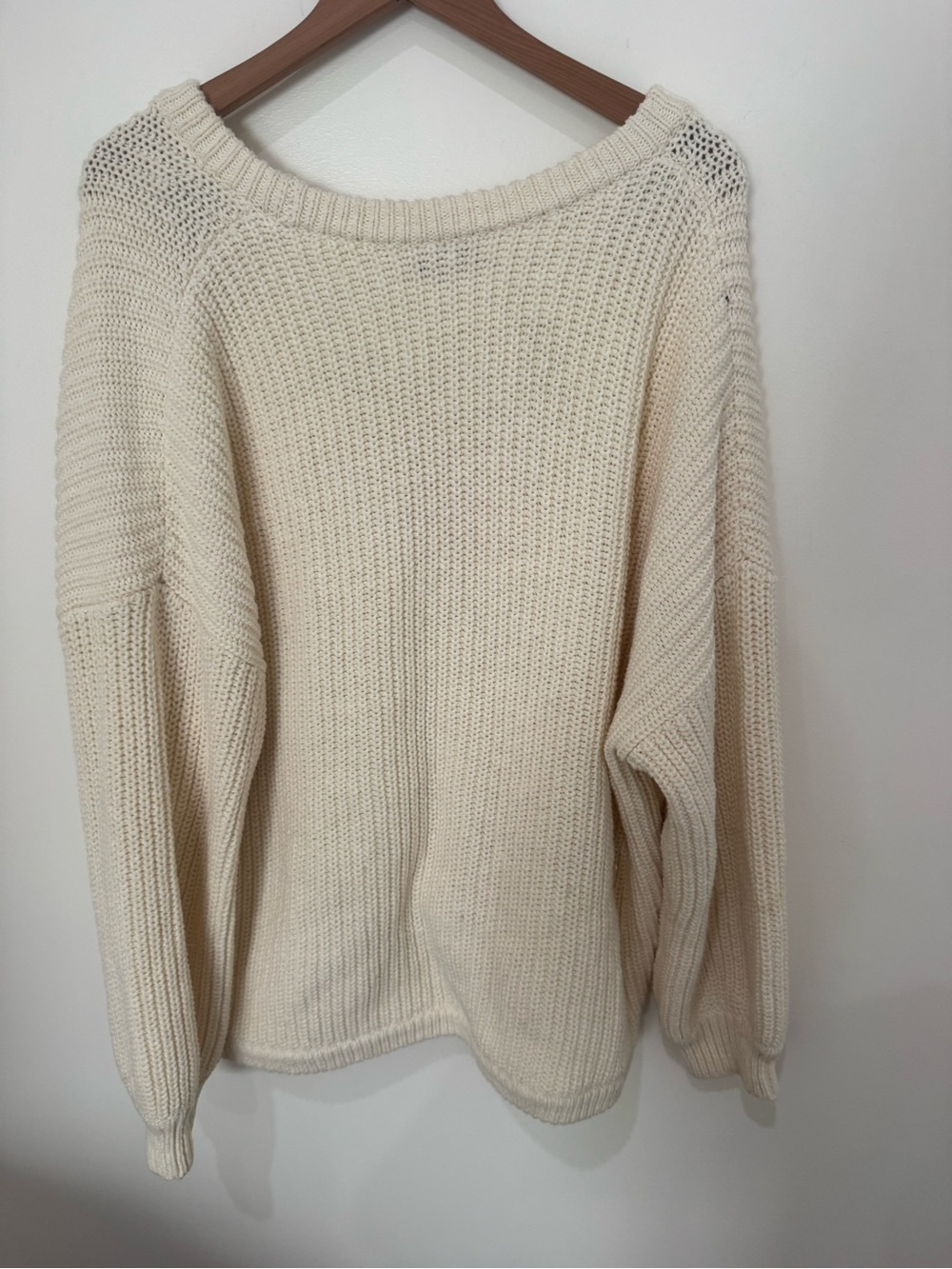 Madewell Cream Single-Button V-Neck Knit Cardigan - Picture 8 of 8
